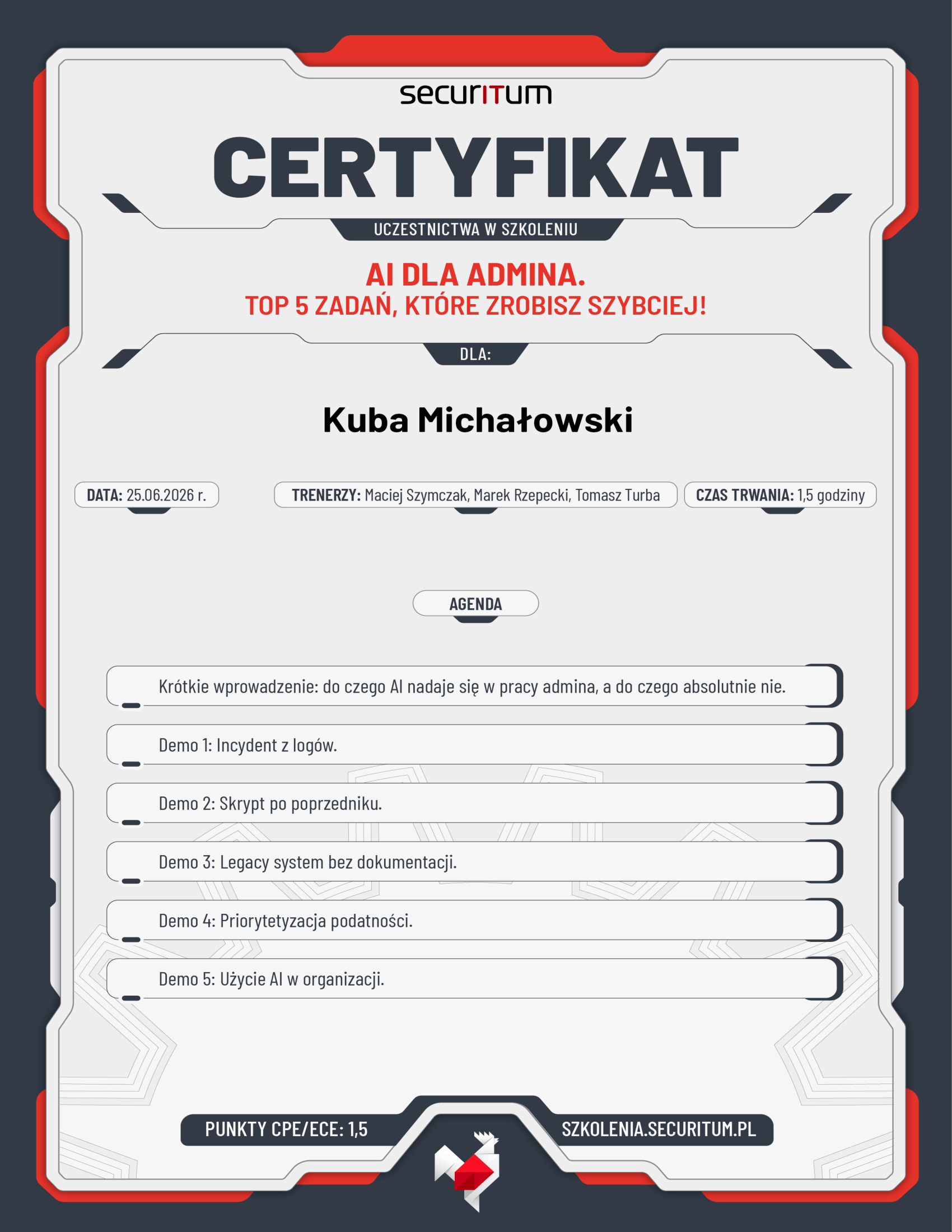 AI dla admina. Top 5 zadań, które zrobisz szybciej.