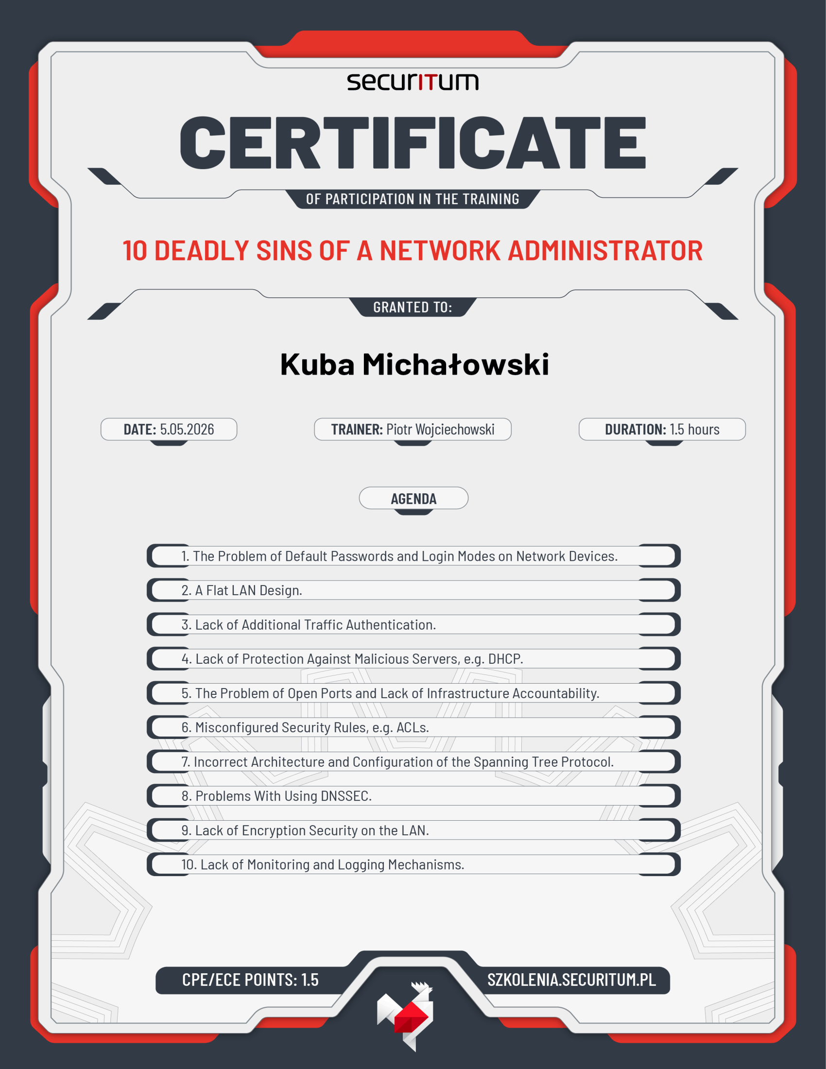 10 Deadly Sins of a Network Administrator